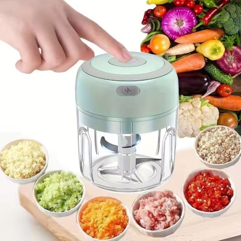 Mini Hachoir Électrique Sans Fil Rechargeable ✨🔪