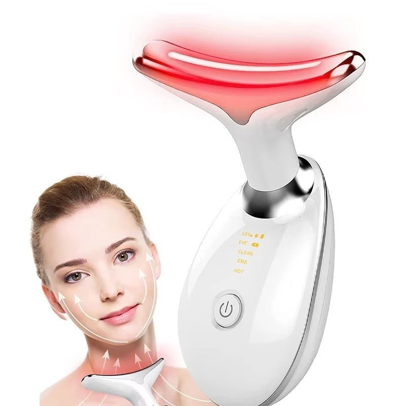 Appareil de Beauté Visage & Cou – Raffermissant, Anti-Rides & Réducteur de Double Menton TK