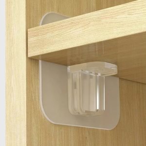 Clips Adhésifs pour Étagères – Lot de 20 supports muraux