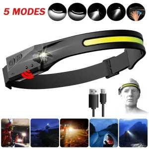 مصباح الرأس الجديد مع مستشعر الحركة 💫